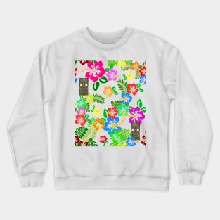 Hibiscus Tiki Crewneck Sweatshirt